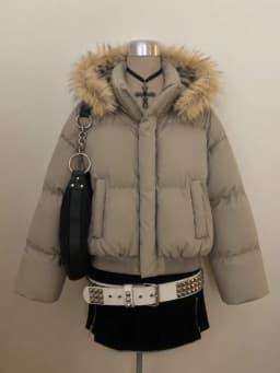 2026 Women Faux Fur Collar Turtleneck Jacket Winter Warm Cotton Padded Parka Korean Fashion Y2K Vintage Casual Outerwear Coat