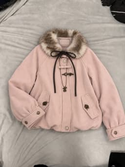 Winter Y2K Vintage Ladies Faux Fur Parka Coat Korean Fashion Cotton‑padded Jacket Warm Daily Casual Outdoor Outer Garment Top