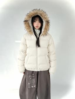 2026 Women Winter Faux Fur Collar Jacket Korean Fashion Warm Cotton Padded Coat Y2K Vintage Casual Parka Streetwear Outerwear