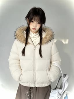 2026 Women Winter Faux Fur Collar Jacket Korean Fashion Warm Cotton Padded Coat Y2K Vintage Casual Parka Streetwear Outerwear