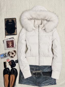 Lady Faux Fur Collar Cotton padded Jacket Autumn Winter Lace Up Loose Short Pocket Parkas Coats Commute Fashion Women Outwear