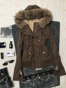 Women Winter Thick Warm Hooded Parka Outercoat Faux Fur Cotton‑padded Windproof Casual Outdoor Dating Street Daily Tops Fashion