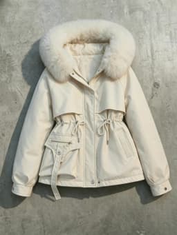 Vintage American Vibe Faux Fur Hooded Ladies Autumn Winter Warm Long Sleeve Jacket Casual Street Chic Daily Fashion Outer Coat
