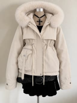 Autumn Winter Lady Faux Fur Collar Cotton‑padded Jacket Solid Short Pocket Parkas Coats 2026 Commute Women Fashion Outwear Tops