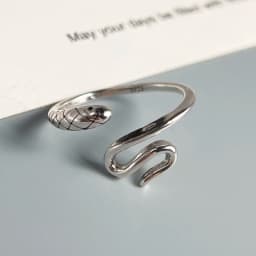 925 Sterling Silver Rings for Women Couple Minimalist Handmade Simple Vintage Snake Ring Fine Jewelry Gift Prevent Allergy