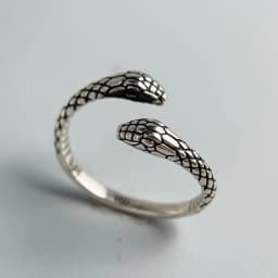 925 Sterling Silver Rings for Women Couple Minimalist Handmade Simple Vintage Snake Ring Fine Jewelry Gift Prevent Allergy