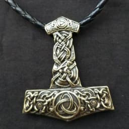 Norse Viking Amulet Scandinavian Mjolnir Pendant Hammer Of Thor Necklace Colar Choker Necklace Women Viking Rune Amulet