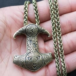 Norse Viking Amulet Scandinavian Mjolnir Pendant Hammer Of Thor Necklace Colar Choker Necklace Women Viking Rune Amulet