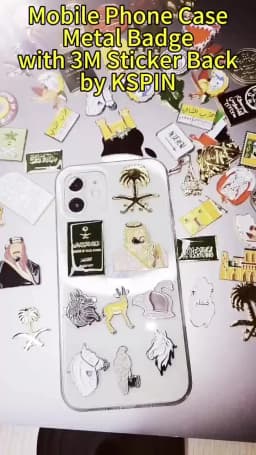 Mobile phone Sticker Badge Metal Pin Broooches Pins