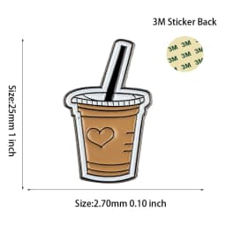 Mobile phone Sticker Badge Metal Pin Broooches Pins
