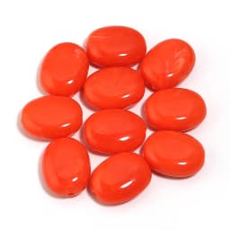 20pcs/lot Imitation Jade Stone Acrylic Beads Dual Color Flat Oval Loose Spacer Beads For DIY Bracelet Phone Chains Accessories