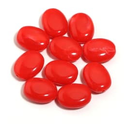 20pcs/lot Imitation Jade Stone Acrylic Beads Dual Color Flat Oval Loose Spacer Beads For DIY Bracelet Phone Chains Accessories