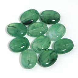 20pcs/lot Imitation Jade Stone Acrylic Beads Dual Color Flat Oval Loose Spacer Beads For DIY Bracelet Phone Chains Accessories