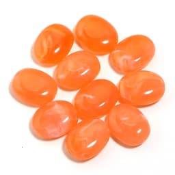 20pcs/lot Imitation Jade Stone Acrylic Beads Dual Color Flat Oval Loose Spacer Beads For DIY Bracelet Phone Chains Accessories