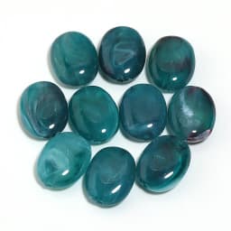 20pcs/lot Imitation Jade Stone Acrylic Beads Dual Color Flat Oval Loose Spacer Beads For DIY Bracelet Phone Chains Accessories