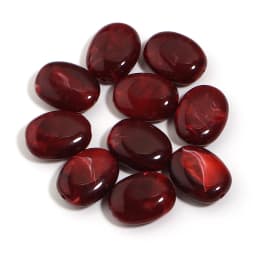 20pcs/lot Imitation Jade Stone Acrylic Beads Dual Color Flat Oval Loose Spacer Beads For DIY Bracelet Phone Chains Accessories