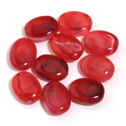 20pcs/lot Imitation Jade Stone Acrylic Beads Dual Color Flat Oval Loose Spacer Beads For DIY Bracelet Phone Chains Accessories