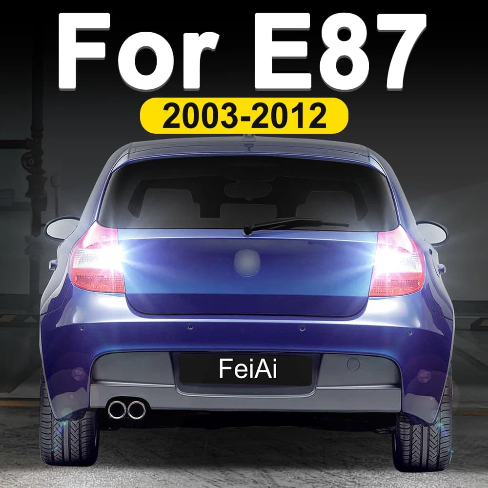 For BMW E87 2003-2012 Reverse Lights LED Backup Back Bulb Car Reversing Lamp For E87 2004 2005 2006 2007 2008 2009 2010 2011