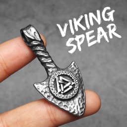 Viking Rune Spearhead Odin Men Necklaces Stainless Steel Pendant Chain Women Punk Fashion Jewelry Accessories Gifts Wholesale