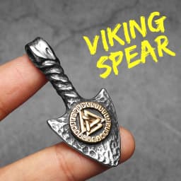 Viking Rune Spearhead Odin Men Necklaces Stainless Steel Pendant Chain Women Punk Fashion Jewelry Accessories Gifts Wholesale