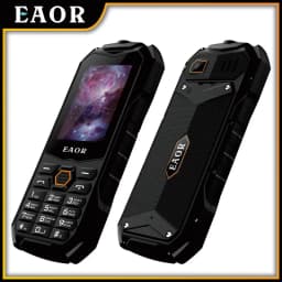 EAOR 2G Slim Rugged Phone IP68 Waterproof Outdoor Keypad Phones 2000mAh Big Battery Dual SIM Feature Phone with Glare Torch