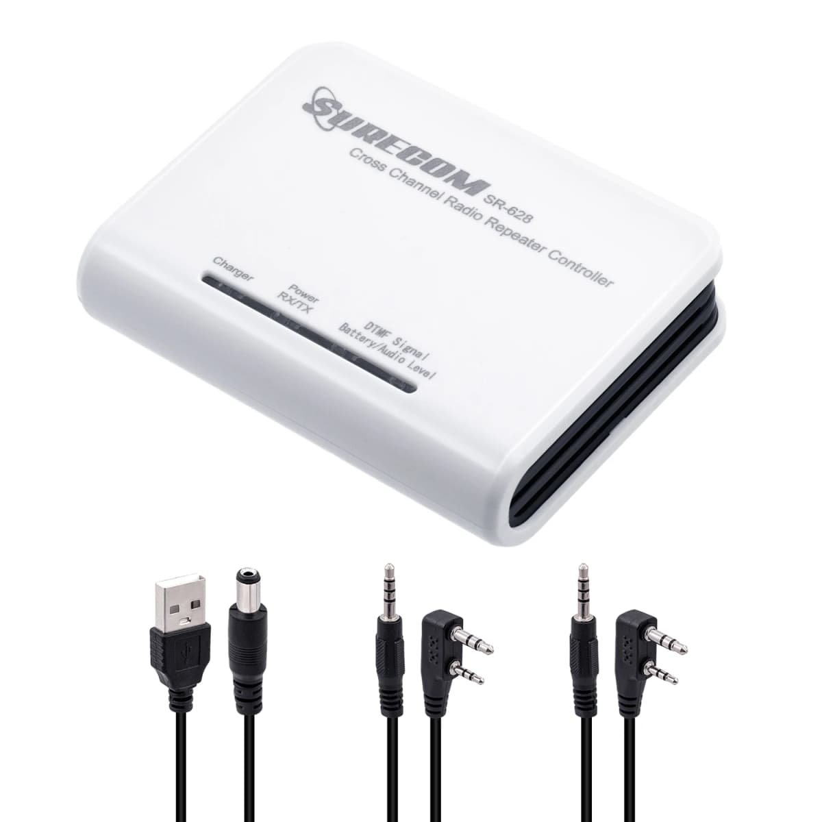 Surecom SR-628 Controller Cross Channel Band Duplex Repeater Controller for Walkie Talkie Two Way Radio with USB Power Cable