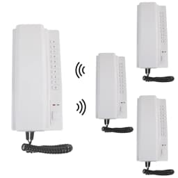 1KM Wireless Intercom System Two Way Telephone Intercom 433MHz Expandable Handsets Interphone for Home Office Warehouse Hotel