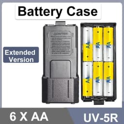 Baofeng UV-5R Battery Case Shell Extended AA Battery Housing BL-5 AAA batteries for UV-5R DM-5R UV-5RE Walkie Talkie Accessories
