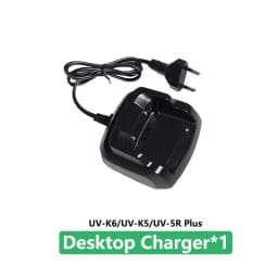 UV-K6 Battery Charger Quansheng UV-K5 Original Desktop Charger C-51 Power Adapter 110-240V Input BPK5 Walkie Talkie Accessories