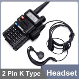 UV18Pro Headset 2 Pin QuanSheng UVK5 Earpiece UVK6 UV5R Plus BF DM-1701 UV17 Plus Walkie Talkie Air Tube Headphone Two Way Radio