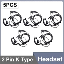 UV18Pro Headset 2 Pin QuanSheng UVK5 Earpiece UVK6 UV5R Plus BF DM-1701 UV17 Plus Walkie Talkie Air Tube Headphone Two Way Radio