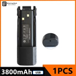 Baofeng UV 82 Li-ion Battery 2800/3800/4200mAh USB Type C BL-8 For UV82 Plus Walkie Talkies UV-8D UV-82WX Ham Radios Camouflage