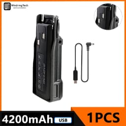 Baofeng UV 82 Li-ion Battery 2800/3800/4200mAh USB Type C BL-8 For UV82 Plus Walkie Talkies UV-8D UV-82WX Ham Radios Camouflage