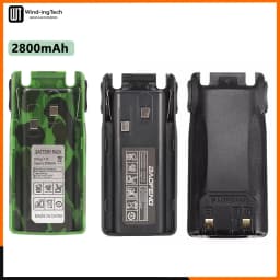 Baofeng UV 82 Li-ion Battery 2800/3800/4200mAh USB Type C BL-8 For UV82 Plus Walkie Talkies UV-8D UV-82WX Ham Radios Camouflage
