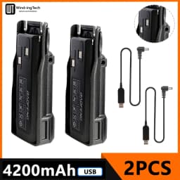 Baofeng UV 82 Li-ion Battery 2800/3800/4200mAh USB Type C BL-8 For UV82 Plus Walkie Talkies UV-8D UV-82WX Ham Radios Camouflage