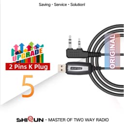 Programming Cable Baofeng UV-5R Ham Radio BF-F8HP UV-82 BF-888S UV-13 Pro USB Data Cable Quansheng UV-K6 Walkie Talkie UV-K5 K58