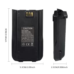 TYT MD-UV380 Li-ion Battery MD-446 Thickened Battery Original 2800mAh Type-C Charging Compatible with MD-380 DP-290 RT3S Radios