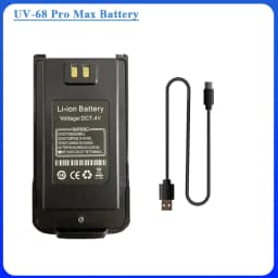 UV-68 Pro Max V2 Battery Original For UV-S22 Pro V2 UV-98 Pro Baofeng Walkie Talkie Type-C Charging Radio Rechargeable Batteries