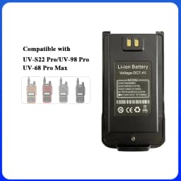 UV-68 Pro Max V2 Battery Original For UV-S22 Pro V2 UV-98 Pro Baofeng Walkie Talkie Type-C Charging Radio Rechargeable Batteries