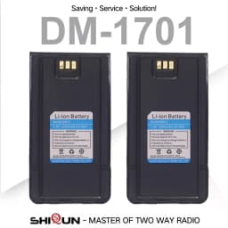 BAOFENG DM-1701 Battery 2200mAh Li-ion Battery For DMR Digital Walkie Talkie DM1701 DMR Two Way Radio Extra Power 100% Original