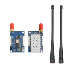 2pcs/lot 3km 1W High-integrated VHF | UHF Frequency Band Embedded WALKIE TALKIE Modules SA828 + Antennas