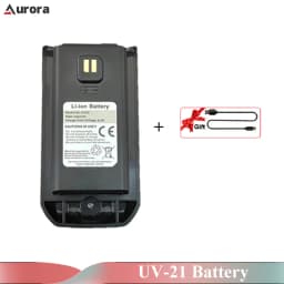 Baofeng UV-21 Pro V2 Li-ion Battery Original High Capacity DC 8.4V Typc-C Charging UV21 Pro Two Way Radio Batteries Replacements