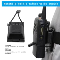 Radio Belt Holster Radio Carry Holster Black ABS Compact Secure Adjustable for Law Enforcement Duty Belt