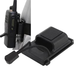 Radio Belt Holster Radio Carry Holster Black ABS Compact Secure Adjustable for Law Enforcement Duty Belt