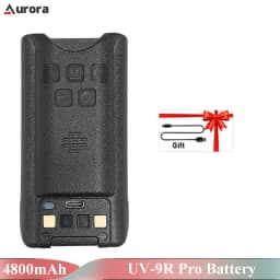 Baofeng UV-9R Pro Li-ion Battery 2800/4800mAh UV-9R Plus Enlarge Li-ion Batteries Type-C Charging BL-9 GMRS-9R Radio Replacement