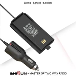 Baofeng DR-1801UV Battery Eliminator DM-1801 Car Charger 12V-24V for TYT MD-760 Two Way Radio Car Charger GD77 Radioddity GD-77S