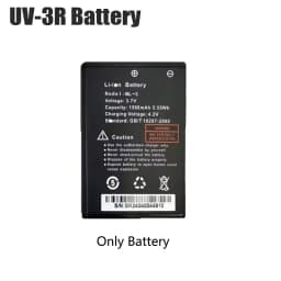 Baofeng UV-3R Li-ion Battery 1500mAh Model BL-3 Or with Charger Base Rechargable For BF-T6 BF-C50 BF-R5 Two Way Radios Batteries