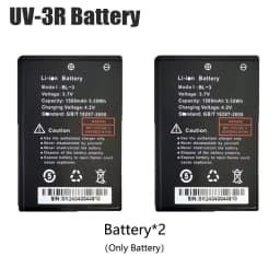 Baofeng UV-3R Li-ion Battery 1500mAh Model BL-3 Or with Charger Base Rechargable For BF-T6 BF-C50 BF-R5 Two Way Radios Batteries