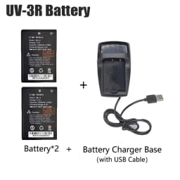 Baofeng UV-3R Li-ion Battery 1500mAh Model BL-3 Or with Charger Base Rechargable For BF-T6 BF-C50 BF-R5 Two Way Radios Batteries
