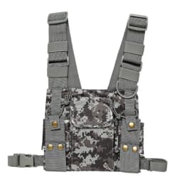 Nylon Two Way Radio Pouch Chest Front Pack Pocket Walkie Talkie Harness Vest Bag Holder Carry Case for Baofeng UV-5R UV-82 Radio